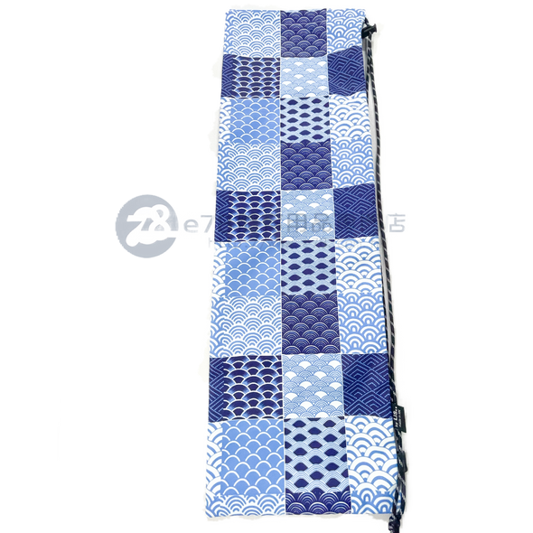 Handmade Water Resistant Racket Case (Blue checkered pattern 162)