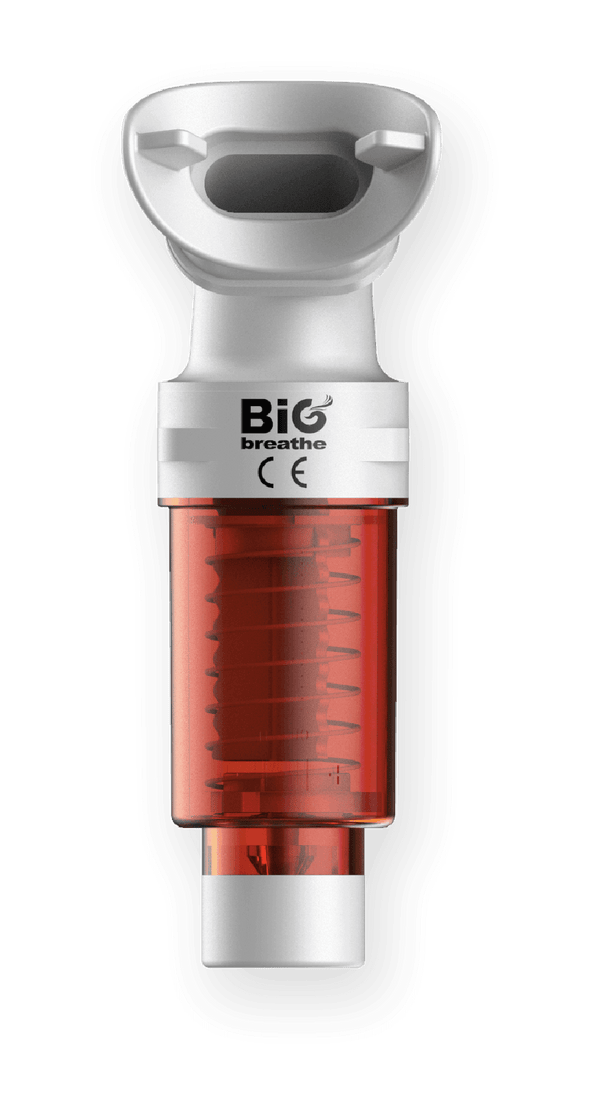 Bigbreathe IMT Inspiratory Muscle Trainer-Red Level 3