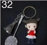 Porte-clés de badminton mignon CBK01