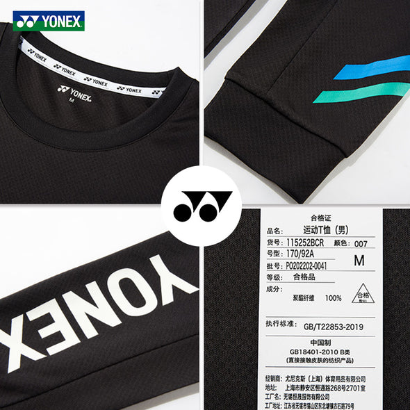 Yonex Langarm-T-Shirt für Herren 11525BCR