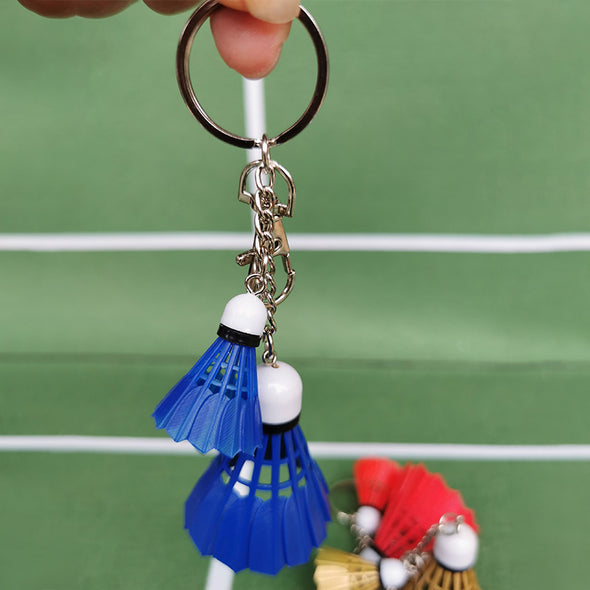 Großer + kleiner Badminton-Schlüsselanhänger CBK02