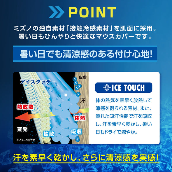 Mizuno Ice Touch Gesichtsmaske C2JY1131 [Unisex]
