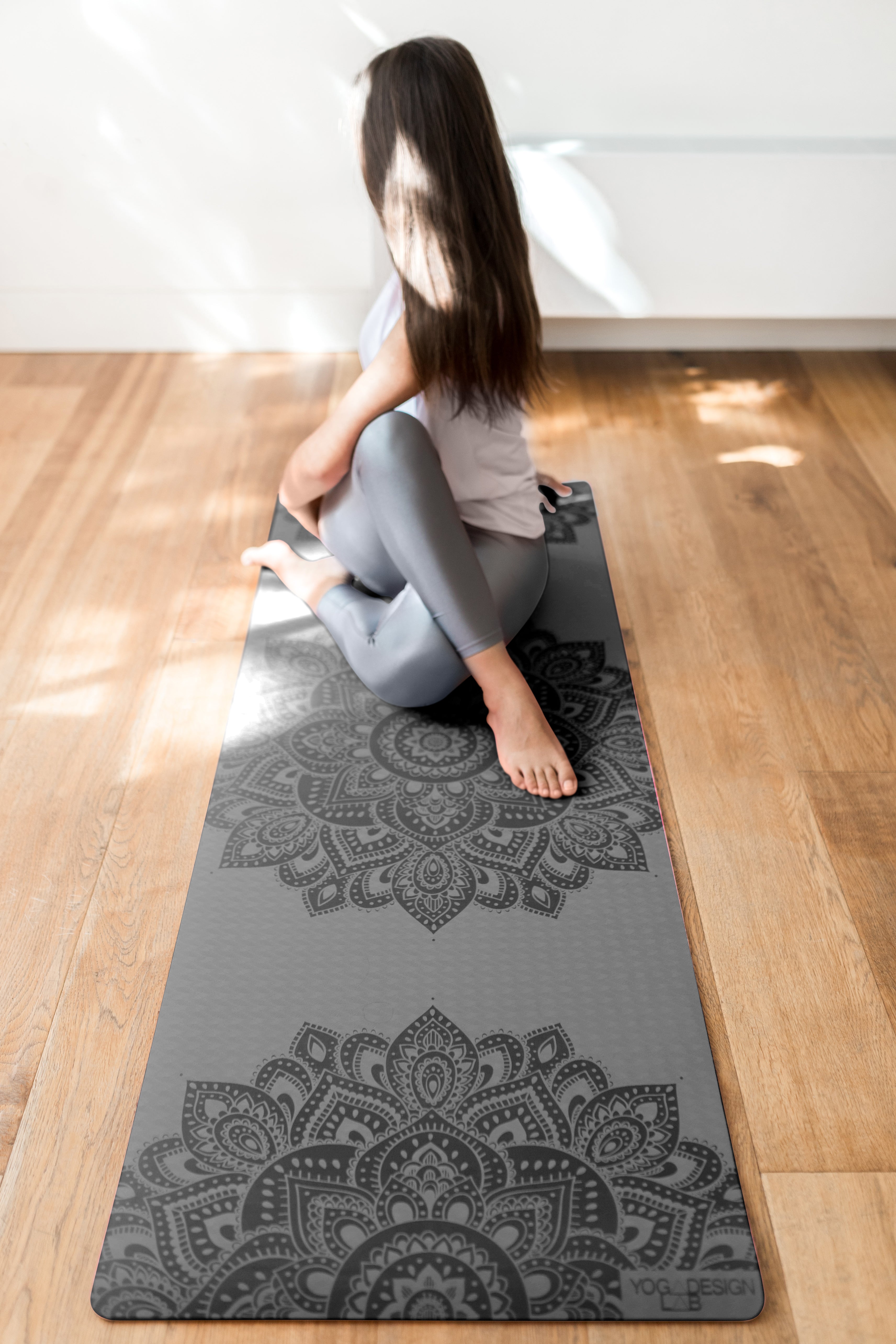 Yoga Design Lab - Flow Yoga Mat - Mandala Lavender 6mm - Best For Beginner  Practices