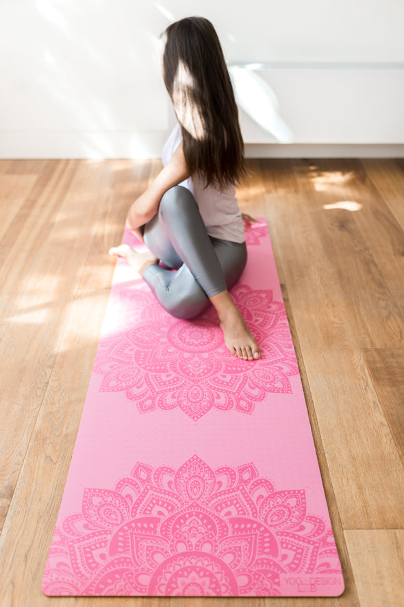 Yoga Design Lab Flow Tapis 6mm – Mandala Rose