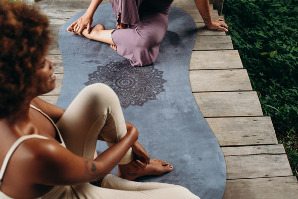 Yoga Design Lab Curve Tapis de yoga 3,5 mm Mandala Anthracite