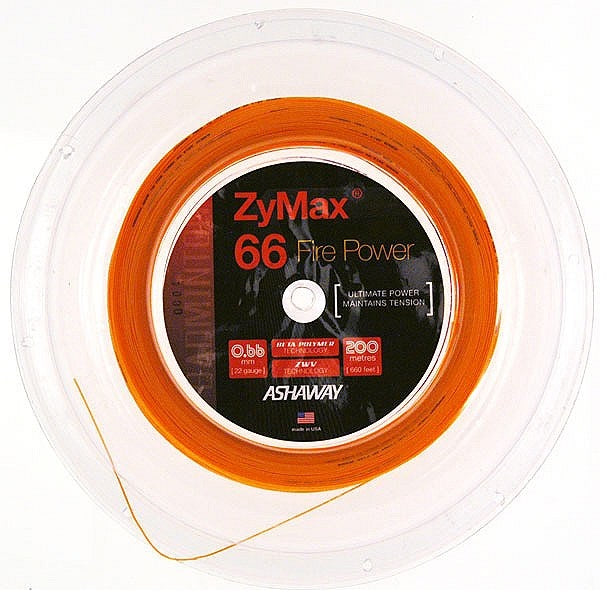 thumbnail image 2 of Badmintonový Výplet Ashaway ZyMax 66 Fire Power - 200 M 2 of 9