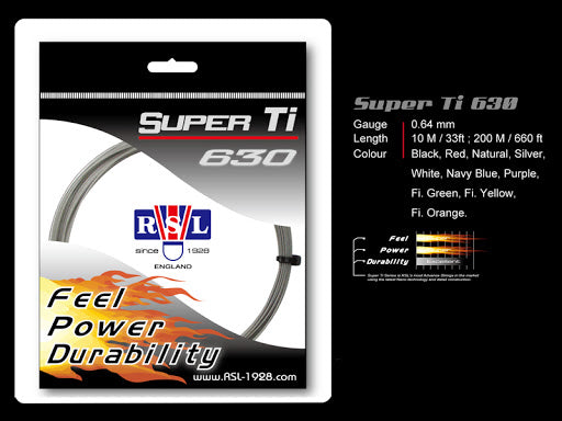 RSL Super Ti 630 Badmintonsaite
